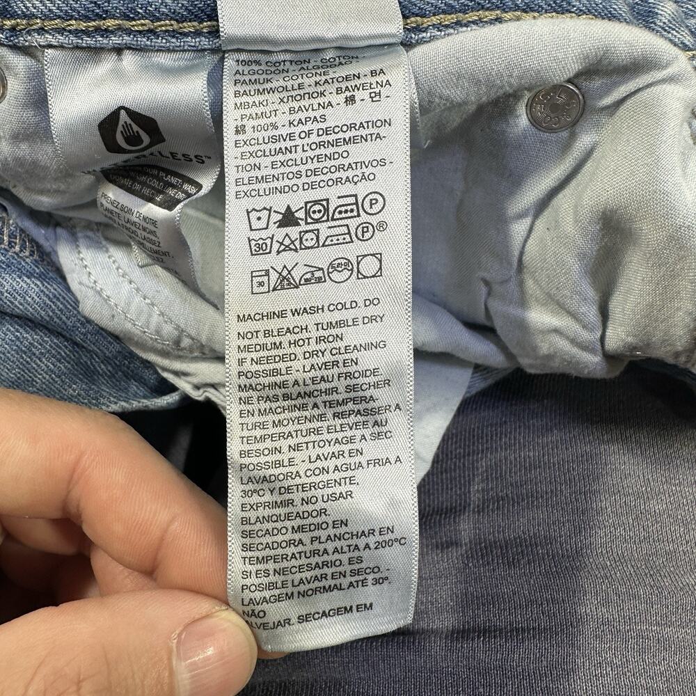 Levi's '94 BAGGY Blue Jeans Women’s Sz 34x30 Blue Relaxed Straight Denim Zip Fly - Picture 8 of 12